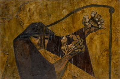 Lot 45 - Eduardo Kingman Ecuadorian, 1913-1997 Arpista,...