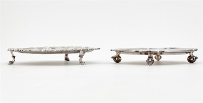 Lot 98 - Three English Sterling Silver Salvers and...