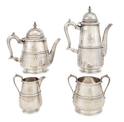 Lot 1246 - Victorian Sterling Silver Tea and Coffee...