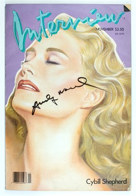 Lot 267 - Andy Warhol Interview Magazine, Cybill...