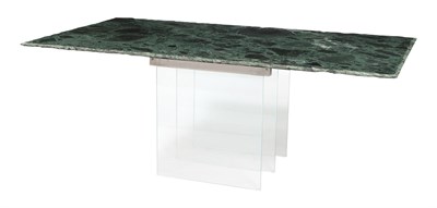 Lot 284 - Marble and Glass Dining Table 1990s The...