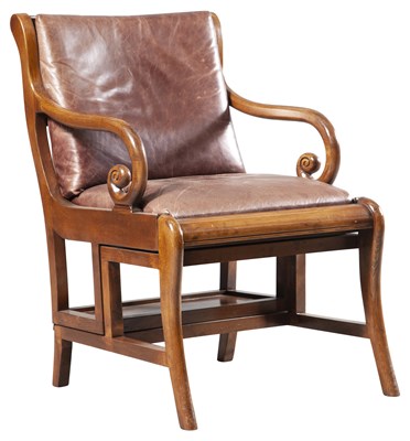 Lot 199 - Regency Metamorphic Armchair / Library Steps...