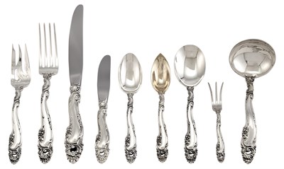 Lot 29 - Gorham Sterling Silver Décor Pattern Flatware...