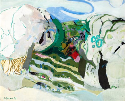 Lot 36 - Gabriel Godard French, b. 1933 Paysage, 1971...