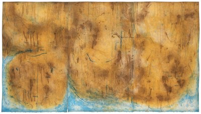 Lot 106 - David Rankin (b. 1946) COASTAL SANDSTONE Color...