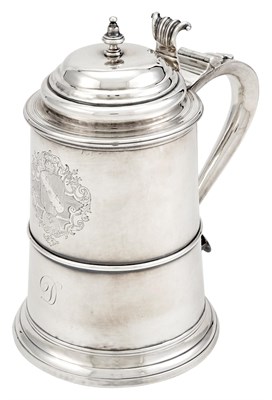 Lot 1 - The Dalton Family American Silver Covered Tankard