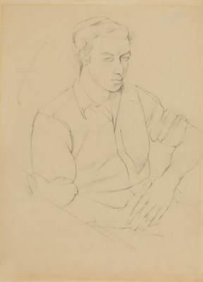 Lot 69 - John Minton British, 1917-1957 Portrait of...