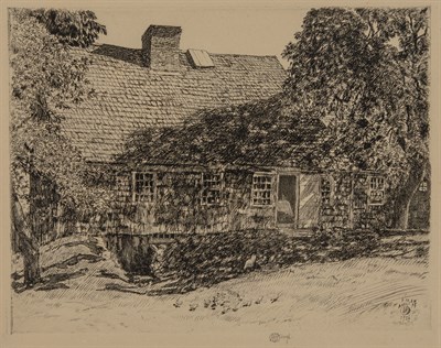 Lot 82 - Childe Hassam (1859-1935) OLD MULFORD HOUSE...