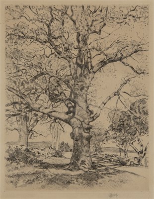 Lot 81 - Childe Hassam (1859-1935) WAYSIDE INN (OAK IN...