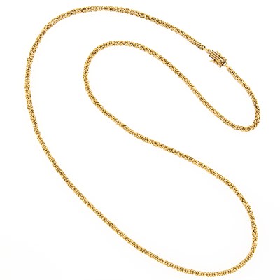 Lot 1210 - Long Gold Chain Necklace