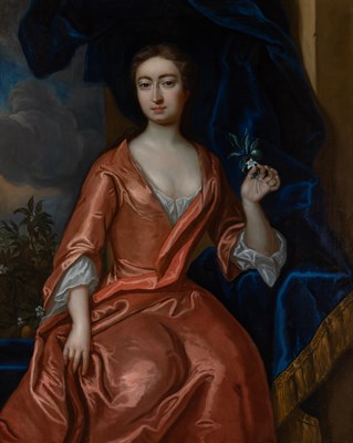 Lot 25 - School of Sir Peter Lely Portrait of a Lady...