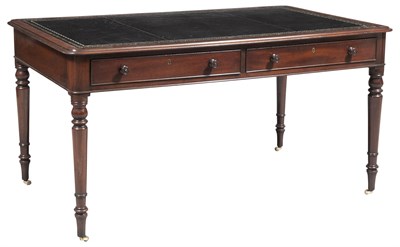 Lot 230 - William IV Mahogany and Leather-Inset Writing...