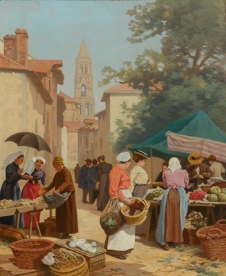 Lot 35 - C. T. Guillermot French, 1880-? Marché à Saint...