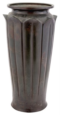 Lot 333 - Patinated Bronze Umbrella Stand Height 24 inches.