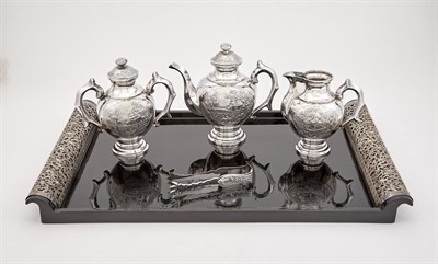 Lot 107 - Vietnamese Silver Tea Service 20th Century...