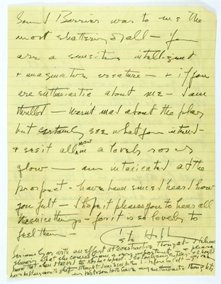 Lot 2079 - HEPBURN, KATHARINE Fine archive of letters and...