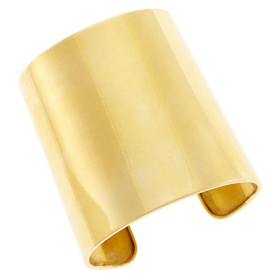 Lot 5 - Wide Gold Cuff Bangle Bracelet