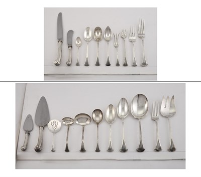 Lot 100 - Tuttle Sterling Silver Onslow Pattern Flatware...