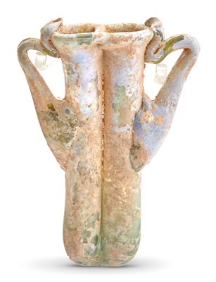 Lot 20 - Roman Green Glass Double Unguentarium