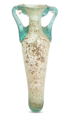 Lot 21 - Roman Green Glass Amphoriskos