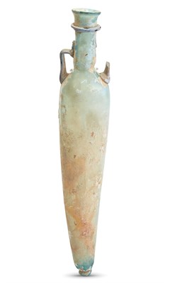 Lot 38 - Late Roman Blown Green Glass Aphoriskos
