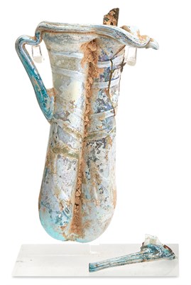 Lot 23 - Roman Green Glass Double Unguentarium