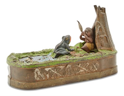 Lot 52 - Cast Iron Mechanical Bank Chief Big Moon....