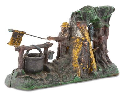Lot 55 - Cast Iron Mechanical Bank Boy Scout Camp....