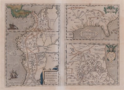 Lot 216 - [MAP] ORTELIUS, ABRAHAM. La Florida [on sheet...