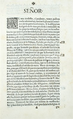 Lot 165 - FERRO MACHADO, JUAN [Text begins:] Senor. El...