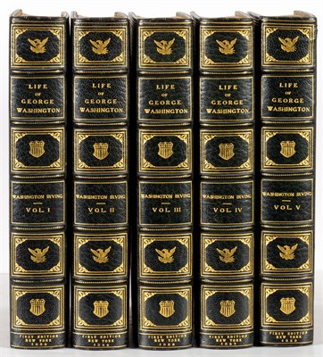 Lot 103 - [BINDINGS] IRVING, WASHINGTON. Life of George...