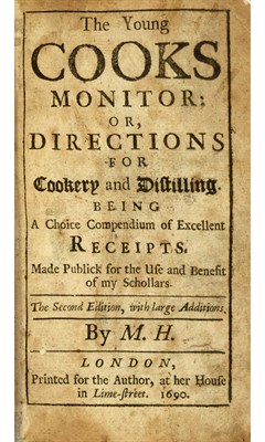 Lot 144 - [COOKING] M. H. [=perhaps maiden name of...