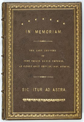 Lot 148 - CROOKES, JOHN PHILIP EDWIN Letters from the...