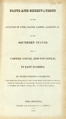 Lot 136 - CHAZOTTE, PETER STEPHEN Facts and Observations...