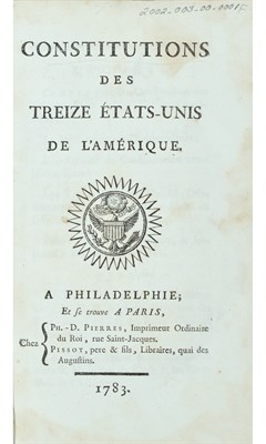 Lot 142 - [CONSTITUTION] DE LA ROCHEFOUCAULD D'ENVILLE,...