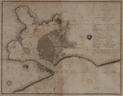 Lot 151 - [MAP-HAVANA] DEL RIO, JOSE. Plan du Port et de...