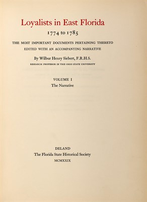 Lot 124 - [FLORIDA] SIEBERT, WILBUR HENRY, editor....