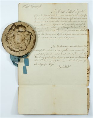 Lot 159 - [ELIOT, JOHN] Documents signed, dated April 4,...