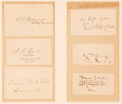 Lot 138 - [CIVIL WAR] Collection of ten autographs of...