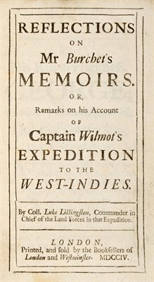 Lot 314 - [WEST INDIES] LILLINGSTON, LUKE. Reflections...