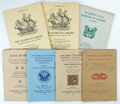 Lot 131 - [CATALOGUES] A large group of early auction...