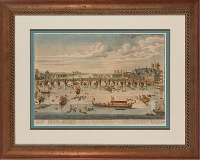 Lot 269 - [PRINTS] Four large hand-colored antique...