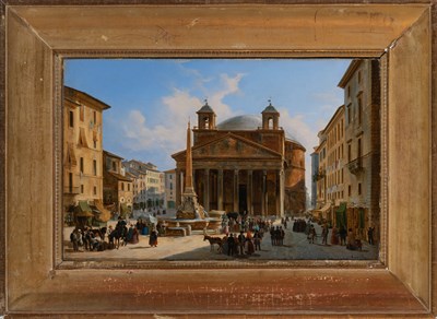 Lot 64 - Giuseppe Canella Italian, 1788-1847 Piazza...
