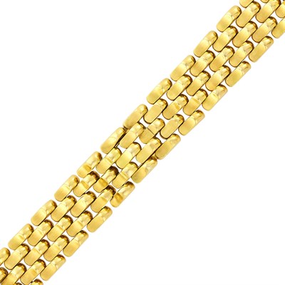 Lot 46 - Wide Gold Bracelet-Watch