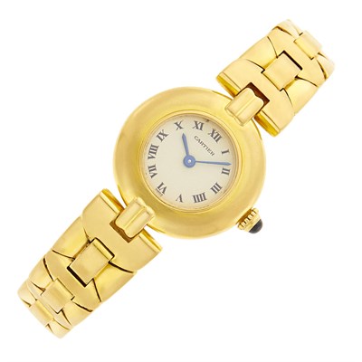 Lot 110 - Cartier Paris Lady's Gold 'Must de Colisée' Wristwatch
