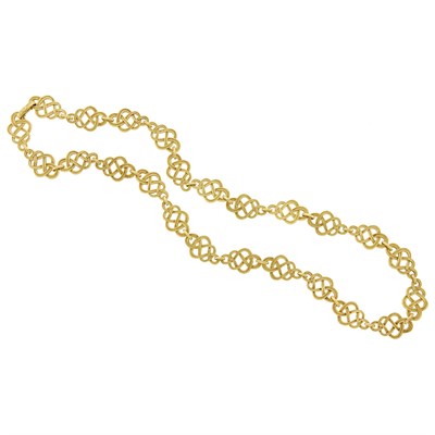 Lot 71 - Buccellati Long Gold Pretzel Link Necklace