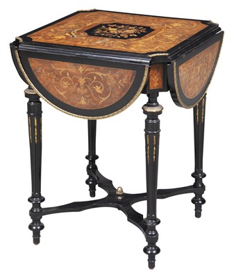 Lot 157 - Napoleon III Gilt-Metal Mounted Marquetry...