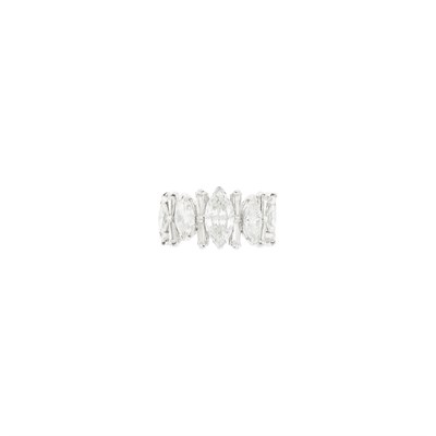 Lot 54 - White Gold and Diamond Band Ring