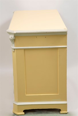 Lot 1060 - Continental Style Yellow Painted Chest of...