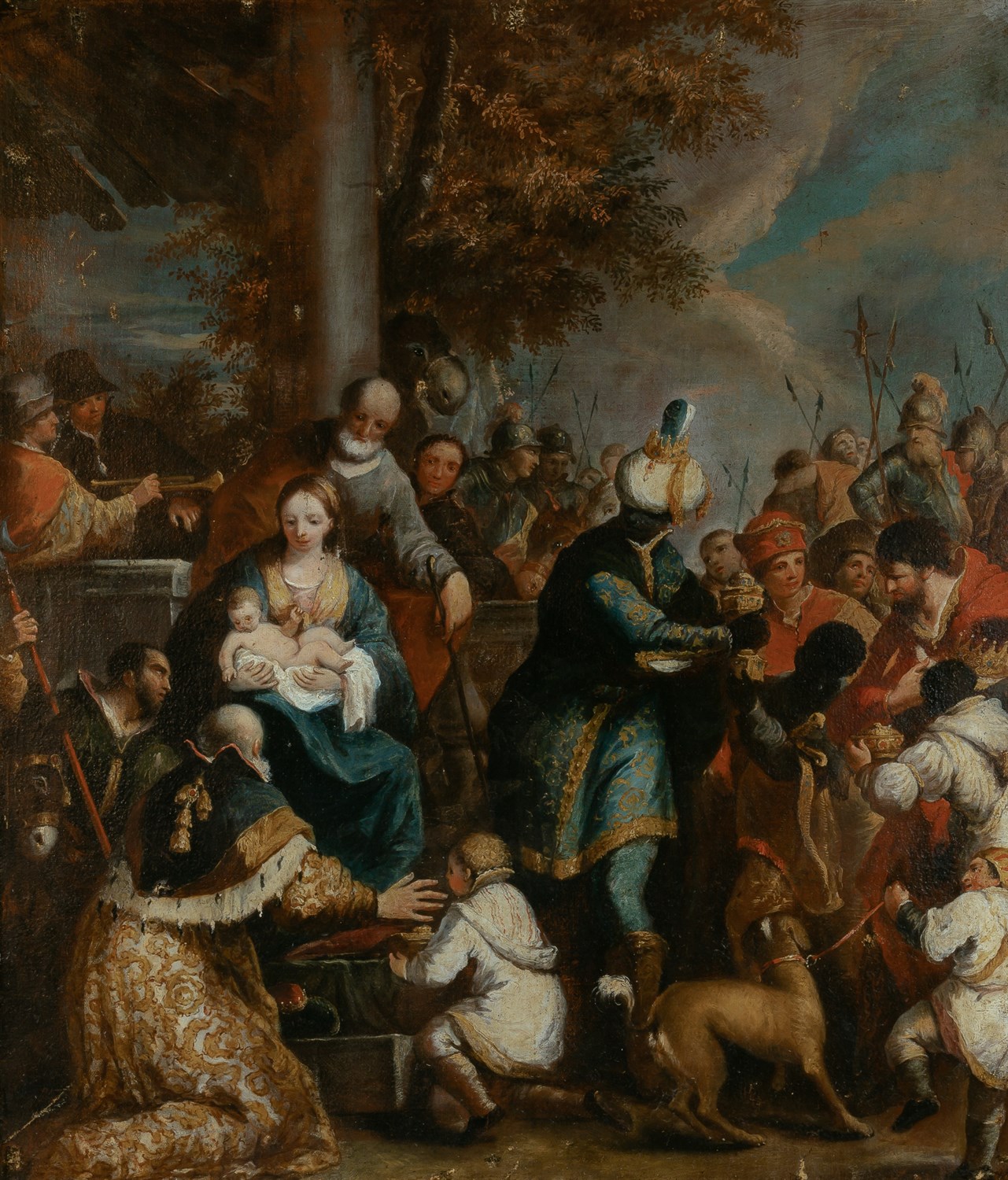 Lot 35 - Italian School 18th Century The Adoration of...